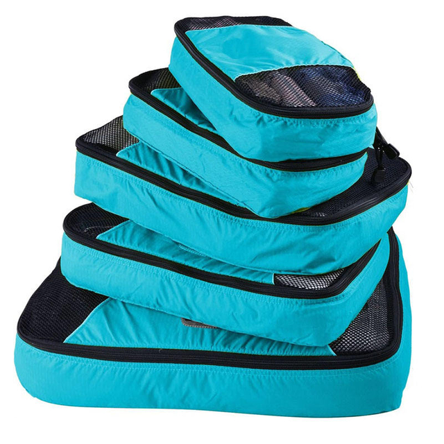 High Quality 6 Pcs Packing Cubes Set Travel Organizer Cubes for Packing Waterproof Customized Packing Cubes
