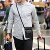 hidden security rfid blocking nylon organizer bag travel document neck wallet for cell phone, credit cards