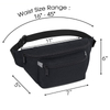 custom crossbody fanny pack with adjustable belt fashion lightweight nylon waist bags for running travel sports
