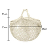 Organic reusable foldable cotton mesh produce grocery shopping tote bag