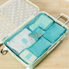 Wholesale 6Pcs/Set Packing Cubes with Shoe Bag Travel Portable Outdoor Storage Luggage Organizer Cubes Set