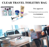 3 Compartments Men Toiletries Bag Custom Unisex Travel Organizer Waterproof Shaving Dopp Kit Toiletry Bag with Clear PVC Bag