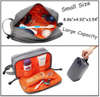 3 Compartments Men Toiletries Bag Custom Unisex Travel Organizer Waterproof Shaving Dopp Kit Toiletry Bag with Clear PVC Bag