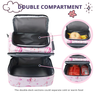 Customized Printing Reusable Lunch Bag Double Compartment Promotional Picnic Travel Food Can Beach Cooler Bag