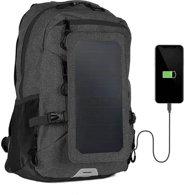Hot Sell Large Capacity Laptop Solar Backpack Customized Solar Backpack for Outdoor Wholesale Solar Power Backpack Rucksack