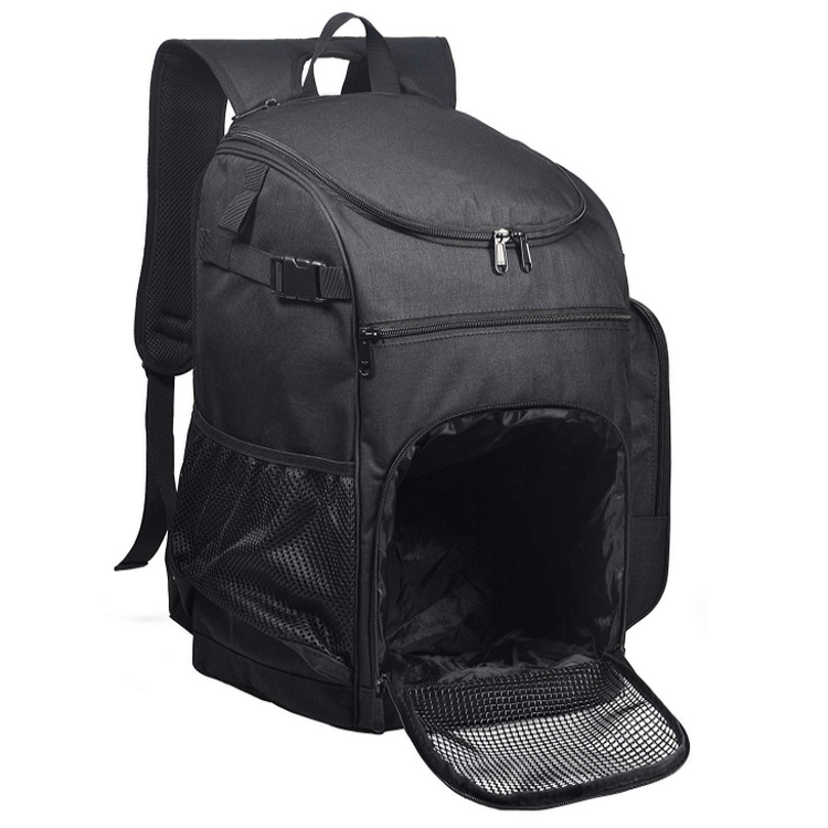 Durable black college school custom back pack sports basketball & soccer backpack for men