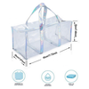 Eco-friendly Waterproof PVC Transparent Duffel Bag Weekender Overnight Travel Beach Tote Toiletry Cosmetic Bag Travel
