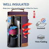 Water resistance outdoor wholesale custom logo waterproof high quality travel picnic wine bottle and glass cooler bag tote