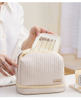 Cream cake cosmetic bag double-layer dry wet separation cosmetic storage bag hand carry PU waterproof travel wash bag
