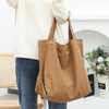 Custom printed recycle organic cotton canvas tote bag korean style reusable tote shopping bag shoulder bags