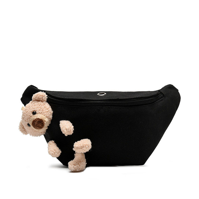 New Arrival Designer Women Fanny Pack Waist Bag Girl Cartoon Little Bear Leisure Sport Bum Bag