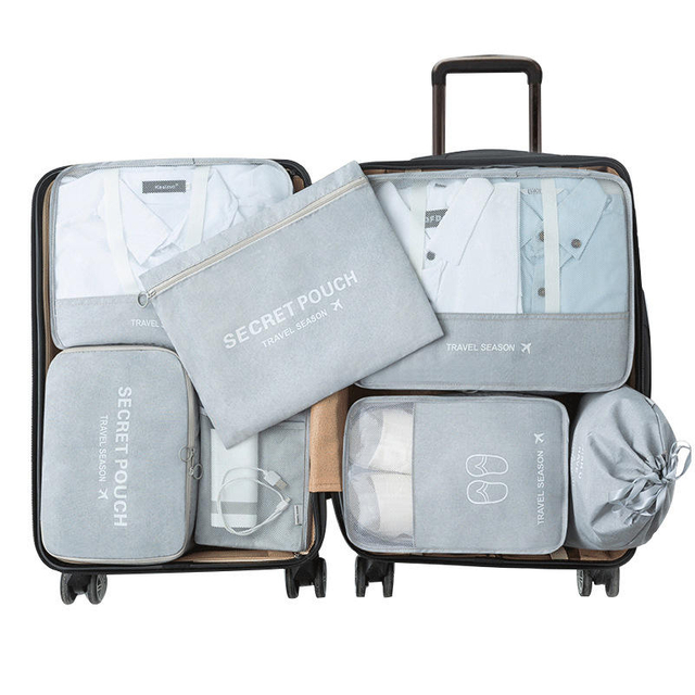 Private Label Luggage Packing Organizer Set Lightweight 