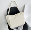 New Arrival Plain Fashion Women Shoulder Bag Large Canvas Handbag Leisure Canvas Tote Bag