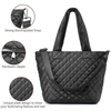 Waterproof Lightweight Quilted Puffer Tote Handbags Quilted Tote Bag for women