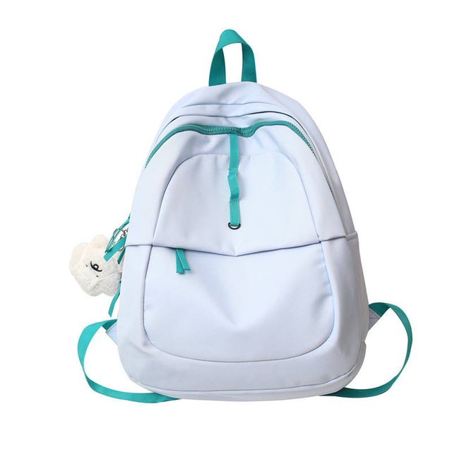Fashion High School Laptop Backpack White School Bags Customize Logo College Bags for Student