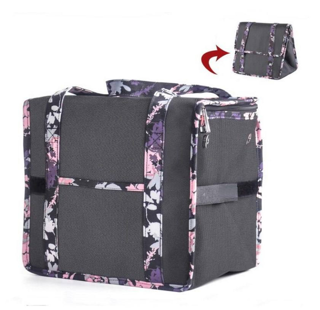 Custom Print Water Proof Expandable School Food Insulated Tote Bags Foldable Picnic Cooler Lunch Bag for Women