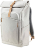 Ladies White Rolltop Backpack 15.6" Gaming Laptops Travel Backpack Organized Pockets for Women