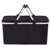 large portable insulated picnic basket cooler for travel leakproof folding market shopping cooler basket