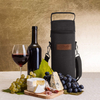 Custom Leather Logo Insulated Wine Carrier Tote Bag Leather Single Bottle PEVA