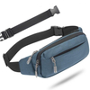 Custom Multi Pocket Slim Belt Bag Running Hip Bum Bag Women Leisure Travel Waist Bag Fanny Pack with Detachable Belt
