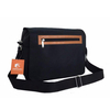 Wholesale black shoulder bag black sling bag messenger bag for men