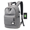Custom Unisex Black Laptop School Backpack with Usb Charging Port College School Bookbag Lightweight Casual Daypack