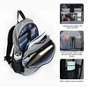 Fashion Custom Cotton Canvas Waterproof School Laptop Backpack Rucksack Bag with Usb
