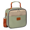 Waterproof Fashion PU Leather Square Cooler Bag School Office Can Insulation Thermal Insulated Lunch Bag for Ladies