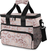 Adjustable Shoulder Strap Large Capacity Leopard Print Insulated Lunch Tote Bag And Picnic Cooler Bag