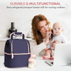 Lunch Bag Stroller Organizer Baby Bottle Breastmilk Cooler Bag Thermal Insulation Fabric for Cooler Bags