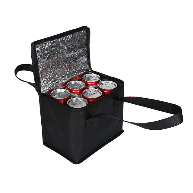 Large Capacity Non-woven Insulation Portable Lunch Bag Insulation Bag Take-out Outdoor Picnic Cooler Bag