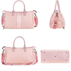 Pink Waterproof Ladies Women Large Capacity Travel Duffel Bag Sports GYM Bags With Shoe Compartment