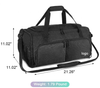 Large Capacity Outdoor Black Duffle Bag for Men Portable Carry on Shoulder Traveling Sports Gym Duffel Bag