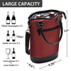 Outdoor Traveling Portable Red 2 Bottle Wine Bag Cooler Insulated Aluminum Foil Bags Thermal Organizer
