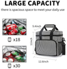 Smart Custom Reusable Lunch Thermal Insulated Bags Striped Hiking Camping Leakproof Beach Summer Cooler Bag