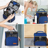 convenient lightweight women cosmetic makeup bag with handle custom logo large hanging travel toiletry bag