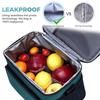 Custom Leakproof Reusable Insulated Cooler Lunch Bag Office Work Picnic Hiking Beach Lunch Box Organizer for Women