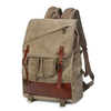 2022 New hot sales Custom travel knapsack plain vintage back pack male rucksack hipster canvas leather backpack for men