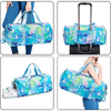 Custom Print Sports Travel Duffel Bag Lightweight Sports Gym Tote Bag for Women Shoulder Weekender Overnight Bag
