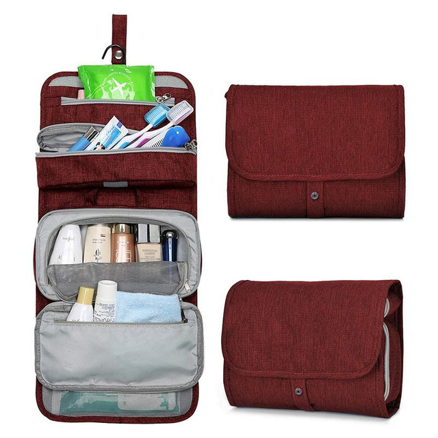 New Portable Travel Makeup Large Capacity Wash Bag Collapsible Wall Mount Outdoor Travel Storage Wash Bag