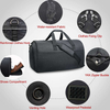 Convertible Waterproof Travel Duffel Bag Mens Business Garment Bags with Shoulder Strap, Shoes Compartment
