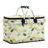 2024 Factory Custom Aluminum Alloy Foldable Picnic Tote Cooler Bags Insulated Collapsible Outdoor Picnic Basket Cooler Bag