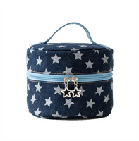 Hot Selling Makeup Organizer Cosmetic Bag Blue Star Style Cosmetic Bag for Girls Gift Set