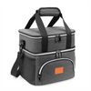 Waterproof Double Compartment Insulated Cooler Lunch Bag for Men and Women Leakproof Large Reusable Lunch Box for Office Work