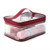 Custom Travel PVC Tpu Clear Zipper Cosmetic Bag Promotional Wholesale Makeup Toiletry Bag For Travel
