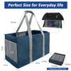 Wholesale Extra Large Foldable Tote Shopping Beach Bags With Long Handle Oxford Fabric Storage Bags For Travel
