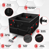 Collapsible Car Trunk Storage Organizer Multi Compartment SUV Trunk Organizer with Adjustable Securing Straps