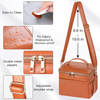 Waterproof PU Leather Luxury Insulation Beach Can Cooler Bag Food Grade PEVA Summer Lady Lunch Cooler Bag