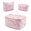 Wholesale Makeup Bag Set 3 Pcs Portable Travel Cosmetic Bag Waterproof Organizer Case with Zipper Toiletry Bags
