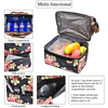 Wholesale Printing Double Deck Lunch Bags Women Insulated Lunch Box Cooler Tote Bag Organizer For Work
